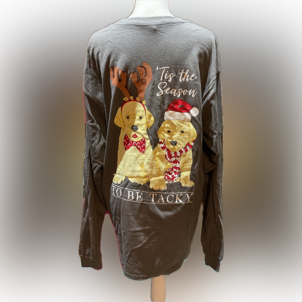 NWOT long sleeve Christmas T-shirt by girlie girl originals